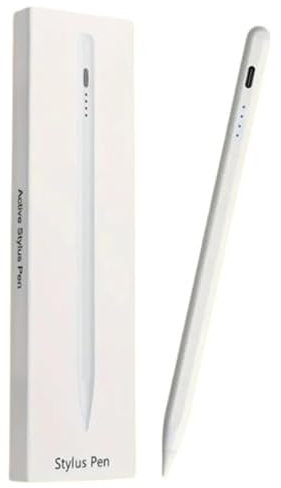 Magnetic Stylus Pen for iPad 2018-2024 - Tilt Sensitivity & Palm Rejection - USB-C Charging - Apple iPad Pen & Pencil Compatible - Ideal iPad Stylus