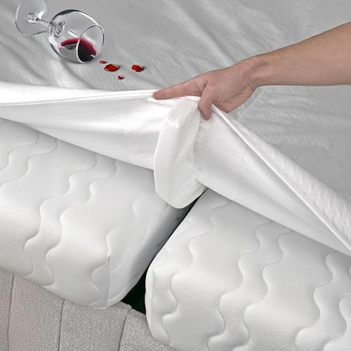 EPHEDORA 2-in-1 Bed Bridge Twin to King Converter with Waterproof Mattress Protector & Elastic Straps | Split King Gap Filler for Adjustable Bed | Non-Slip Bottom | 75
