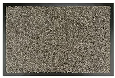 WohnDirect Fußmatte 70x120 cm Taupe – XL Eingang, rutschfest, waschbar | Großes Format für großzügige Eingänge, Windfang & Foyer | rutschfest, wetterfest