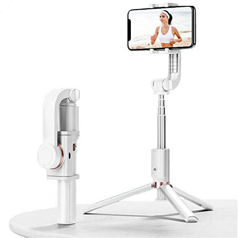 LJJ Gimbal Stabilizer for Smartphones, Foldable Phone Gimbal, Various Professional Shooting Functions for Vlog Youtuber, Face Tracking, for iPhone and Android