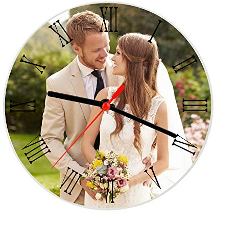 RUIXIA Wanduhren Personalisierter Bilderrahmen mit Foto, Uhr Wanduhr Wohnzimmer Dekor Wohnaccessoires Deko für die Home Office Wohnzimmer Schlafzimmer als Geburtstage Weihnachten Geschenke