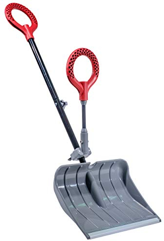 Radius Garden 90111 - Pala da neve leggera in poliestere con impugnatura posteriore a risparmio energetico, 45,7 cm, colore: Grigio