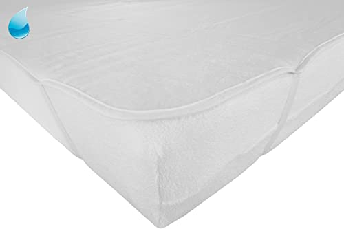 Dukal | wasserdichte Molton-Auflage mit Eckgummi | 80 x 160 cm | Ober-/Unterseite aus hochwertigem Kalmuck-Molton (100% Baumwolle) | Innenschicht wasserundurchlässig (100% PP) | Made in Germany