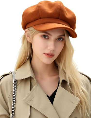 Idopy Damen Retro Peaked Ivy Newsboy Paperboy Baker Boy Beanie Gatsby Cabbie Painter Cap Hüte
