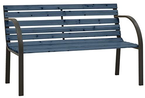 ZHOUMIN Kinder-Gartenbank, Outer Banks, Parkbank, Garten Bank Für Draussen, Garten Sitzbank, Friesenbank, Gartenmöbel, 81 cm Chinesisches Tannenholz Grau