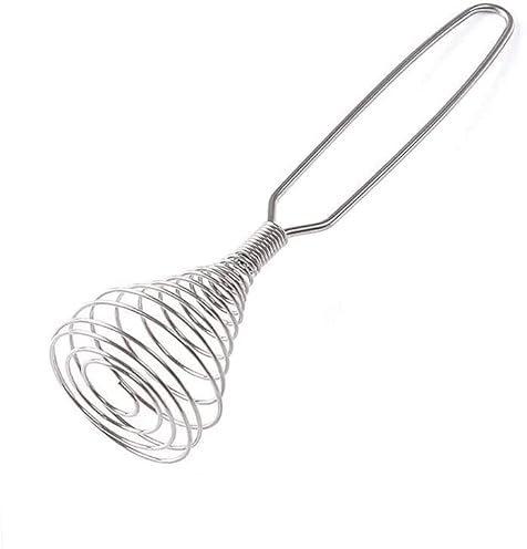 NOOFIE Uovo Fruste per la Cottura Frullino per Le Uova Molla Bobina Filo Frusta Frullino per Le Mani Frullatore Frullino per Le Uova Frullino per Le Uova in Acciaio Frullino per Utensili da Cucina