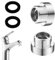 2 Stück Gewindeadapter Wasserhahn, Wasseraufbereiter-Wasserhahn-Adapter mit Gummidichtung