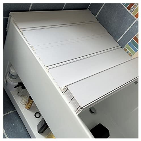 EYLINK Copertura per Vasca da Bagno Pieghevole in PVC, Vassoio per Vasca da Bagno con Coperchio per Vasca da 1,2 Cm di Spessore, Pannello Isolante Pieghevole Antipolvere di Facile Installazione (Co