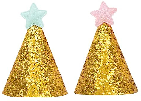 Toyvian 4stücke Geburtstagshütchen Für Junge Mädchen Glitzernde Partyhüte Mit Kinnriemen Kinderpartyhüte Für Geburtstagsfeiern