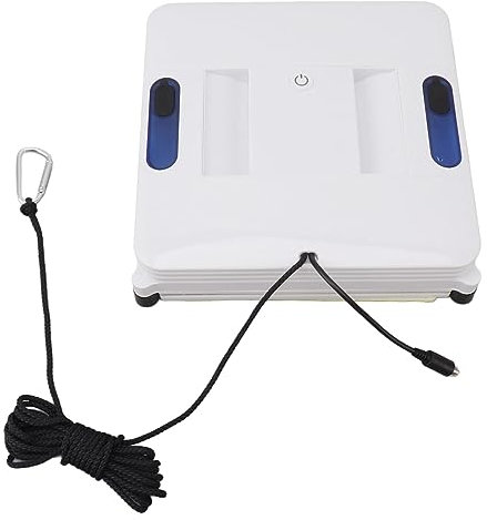 Tnfeeon Robot de Limpieza de Ventanas Automático, Ahorro de Mano de Obra y Comodidad, Robot de Limpieza de Ventanas con Rociador de Agua Dual para el Hogar (Enchufe de la UE)