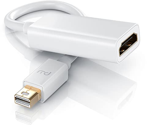 CSL - 4K Mini DisplayPort zu HDMI Adapter - MiniDP auf HDMI Konverterkabel - bis zu 4K Ultra HD 2160p 60Hz - HDR fähig