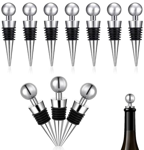 YanBous 10 Tappi per Vino, Tappo Universale per Bottiglie, Forma di Bassotto, per Collezione di Vini, Vino, Champagne, Birra - Sigillante e Conservante