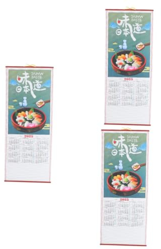 LALAFINA 3stücke Hängender Wandkalender Bedruckter Monatskalender Zur Organisation Ihrer Termine Für Zuhause Und Büro Zum Notieren Wichtiger Ereignisse Und Erinnerungen