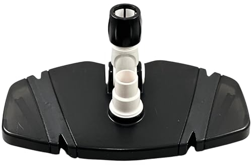 MaReBa24® Pool und Teich Bodensauger Profi Black 3 mit flexiblen Enden ohne Bürstenreihen