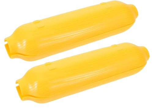 Cabilock 4pcs Corn-Shaped Serving Tray Unique Appetizer Dishes for Home Bakery Shops Steady Base Curved Edges Wear Resistant for Snacks BBQ and Parties