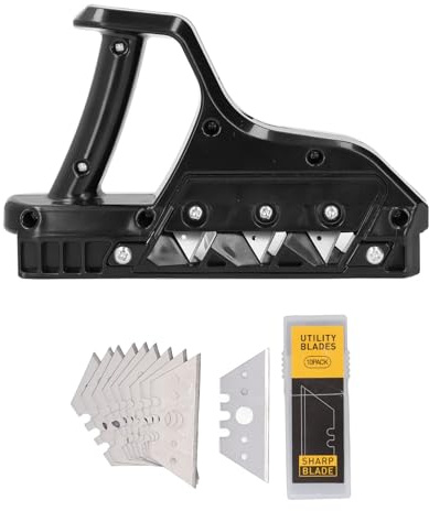 Taglierina Rapida per Cartongesso Smussatrice per Cartongesso 45 Gradi Pialla a Mano Smussatrice per Bordi per Cartongesso con 10 Lame di Ricambio per Cartongesso