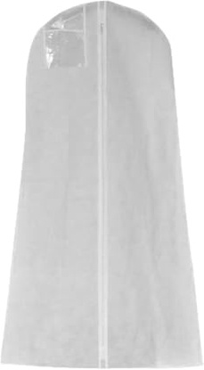 Fodera per abito da sposa 63 Traspirante, custodia per abbigliamento antipolvere, borsa per abiti da ballo cappotti, abito da sera, 160 x 80 x 22 cm