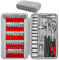 Hi-Spec Kit d’Outils Compact 79 Pièces, Embouts de Tournevis, Douilles Métriques 1/4 et Poignée à Cliquet