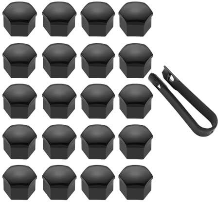 WEQTYSAB 20 Pezzi Copridadi Ruota per Auto, per Cupra Formentor 2021-2023 Cappucci Protettivi per Bulloni Antifurto per Ruote proteggono Le Viti delle Ruote,A-17MM