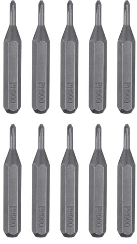 HARFINGTON 10pcs PH000 Phillips Screwdriver Bit 5/32 Hex Shank 28mm Length Magnetic Cross Head Hex Bits S2 Steel Screw Driver Bit for Electric Manual Screwdrivers Precision Repair