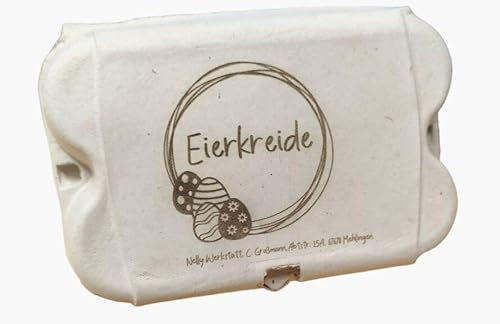 Lila Lotte Mal Kreide, Ei Form, Ostern, Eiermalkreide, Eierkreide, Geschenk für Ostern, 6 Stück im Set, Verpackung auf Wunsch mit Namensgravur, personalisert