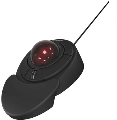 KeySonic Mouse ergonomisch Trackball USB 2.0 optisch schwarz・(KSM-6188T-B)・Maus・Optisch