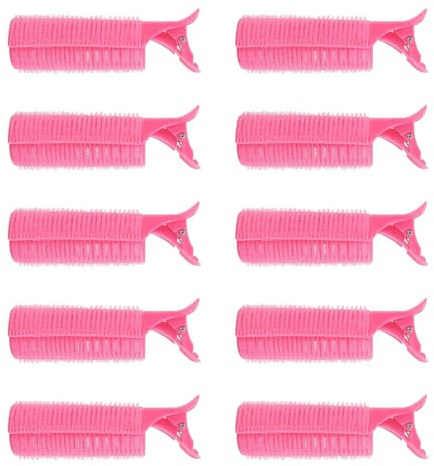 KIXZSAZ Haarwurzelclips Volumizing Fluffy Curling Bang Rollers Tragbare wiederverwendbare Friseur Kunststoff Heatless Hairpins Make-up, 10STK