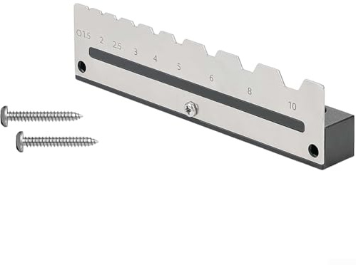 Portautensili in acciaio inossidabile per organizzare chiavi esagonali con design fissato al muro per una conservazione efficiente