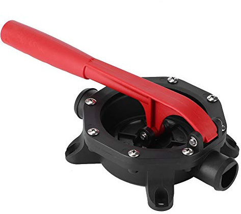 Aumotop Bomba de Agua de Sentina Manual Diafragma Manual Marino Fuerte y Duradera para Yate ABS + Acero Inoxidable