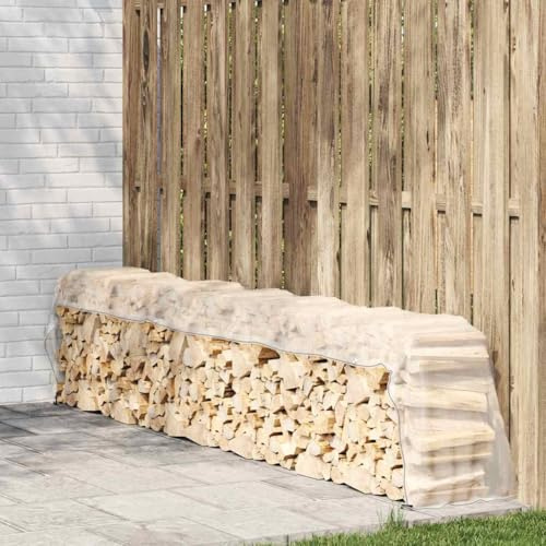 Mokuyary Telone trasparente con occhielli, 1 x 6 m, polietilene, telo protettivo per mobili da giardino, legno, terrazza, campeggio -A