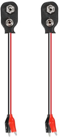QUARKZMAN 2 Pezzi Connettore A Batteria 9V Tipo I Nero E Rosso