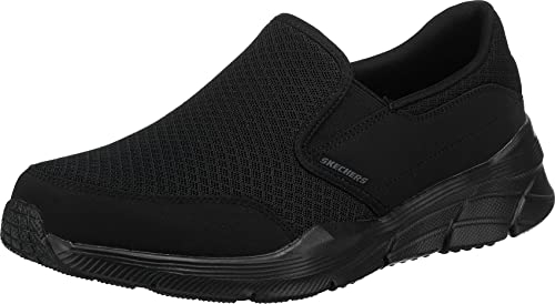 Skechers Men's Equalizer 4.0 Trainers, Black Black Mesh Pu Black Trim Bbk, 9 UK