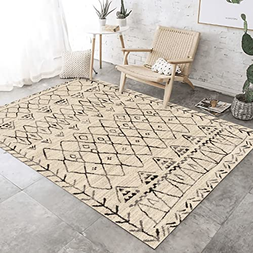 Teppich Teppich jugendzimmer,Waschbarer Anti-Rutsch-Teppich Braun-Schwarz-Streifen-Design Room Decor,Teppich terrasse 180x280cm