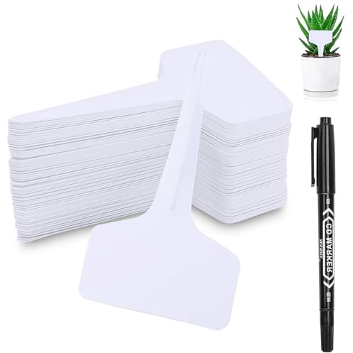200 etiquetas de plástico para plantas, etiquetas de plástico para plantas, placas de plantas de plástico, resistentes a la intemperie, etiquetas de jardín, etiquetas para plantas