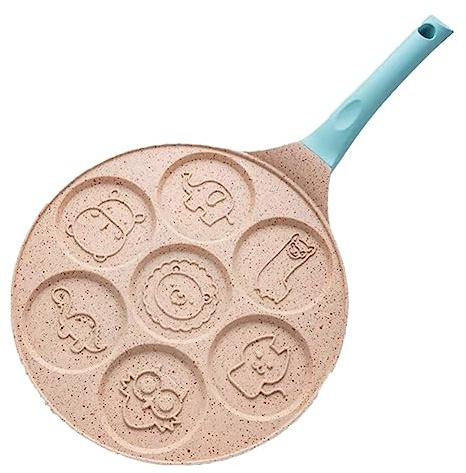 Malloy Frying Mould Multi-Function Wheel Pancake Pan Parts Seven-Hole Breakfast Animal Face Small Egg Dumpling