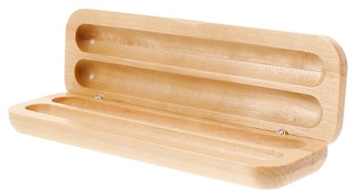 CANIGHT Aufbewahrungsbox Für Stifte Holz Stifthalter Tragbar Schützt Schreibwaren Passt in Tasche Oder Rucksack