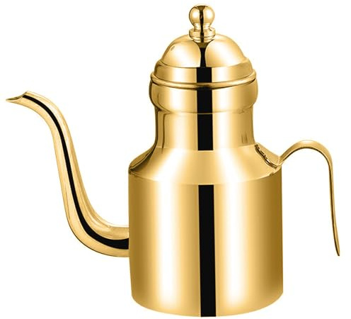 Dispensateur d'huile en acier inoxydable, Dispensateur d'huile d'olive 11 oz Bouteille d'huile de cuisine avec huile de bec sans goutte à goutte à goutte à goutte à goutte sans goutte à goutte d