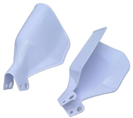 Motorrad Handschutz 1 Paar Motorrad Handschutz Griff Handschutz Windschutz Lenkerabdeckung Für Motorrad Roller ATV E-Bike Universal(White)