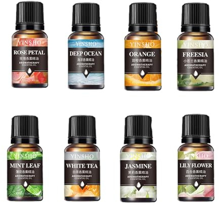 Aceite Assencial Soluble de agua: mezclas de aceite Assencial puro, conjunto de aceite de aromaterapia | Gomas de aceite de difusor natural de 10 ml, recolección de aceite de fragancia orgánica, juego