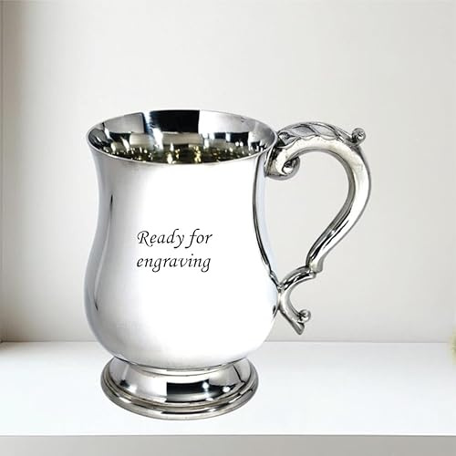 Wentworth Pewter - Georgian Pewter 1 Pint Tankard (with Engraving)
