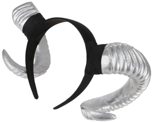 DEARMAMY Simulated Horn Headband for Halloween Funny Ram Headband Design for Party Costume Horn Hair Band Accessory