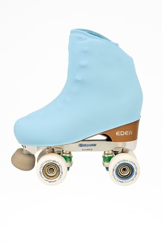 Genérico CRLSPORT Cubre patín para niña y Mujer, Funda Patin, Professional Skating, Patinaje Hielo,artístico o en línea. 180 Densidad. Talla Universal Adulto y niños. Color Azul Bebé.