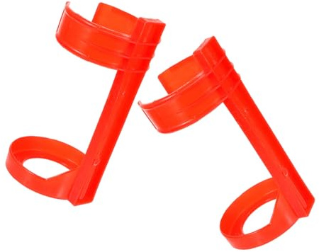 HEMOTON 2pezzi Supporto Parete per Estintore Estintore da Espositore in Plastica Rosso per Auto Casa Ufficio e Scuola
