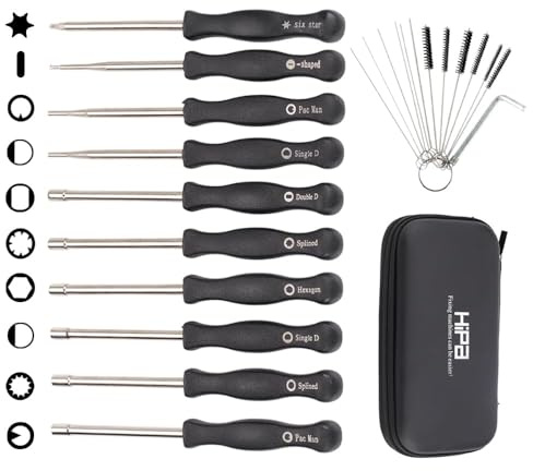Hipa Pack-of-10 Carburetor Adjustment Tool Kit for 2 Cycle Small Engine Echo STHIL Poulan Husqvarna MTD Trimmer Weedeater Chainsaw with Carrying Case Cleaning Bursh