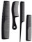 Manicare Lot de 4 peignes (peigne à mèches, peigne de poche, peigne démêlant et peigne de coupe) pour tous les types et toutes les longueurs de cheveux, antistatiques, pour coiffeurs professionnels