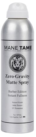 MANE TAME Zero-Gravity 7oz Matte Finish Spray - Adds Instant Fullness, Volume, Texture, and UV Protection for Thicker, Styled Hair