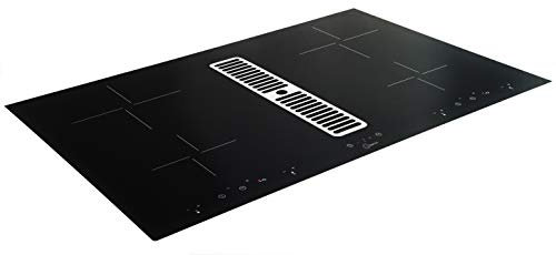 Table de cuisson aspiration intégrée, largeur 77 cm, Classe A, 880m3/h, ultra silence 50dB, FILTRE A PLASMA inclus (E048000010/GUC1314)