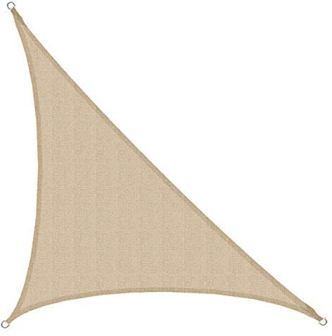 AMANKA UV Sonnensegel Dreieck Rechtwinklig - 4.2x4.2x6 Wasserdurchlässig - Sonnenschutz Balkon Dreieckig Terrassendach Sichtschutz Garten Sonnendach Pool Pergola Trampolin Wohnwagen Terrasse Camping
