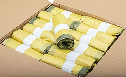extra starke Gelbe Säcke - Wertstoffsack mit Zugband, 90 Liter, 22µ Materialstärke - Gelber Sack (40 Rollen)