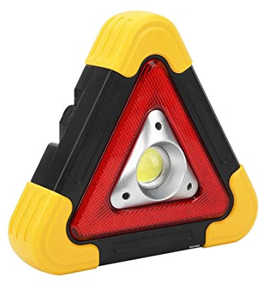 DISCORAMA LED Triangolo Luce di Emergenza Soccorso Stradale, Triangolo di Emergenza Auto, Segnalazione di Sicurezza RIFLETTORE Pericolo di Emergenza